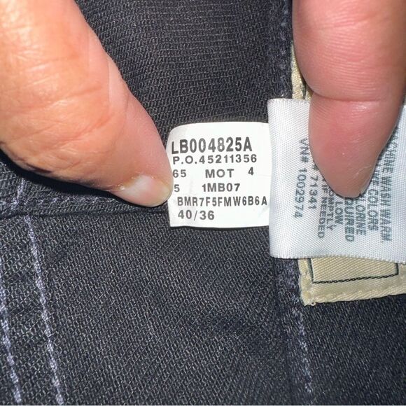 L.L. Bean Jeans Mens 40x36 Black Double L Classic Fit Straight Office Cowboy Y2K - Picture 7 of 10